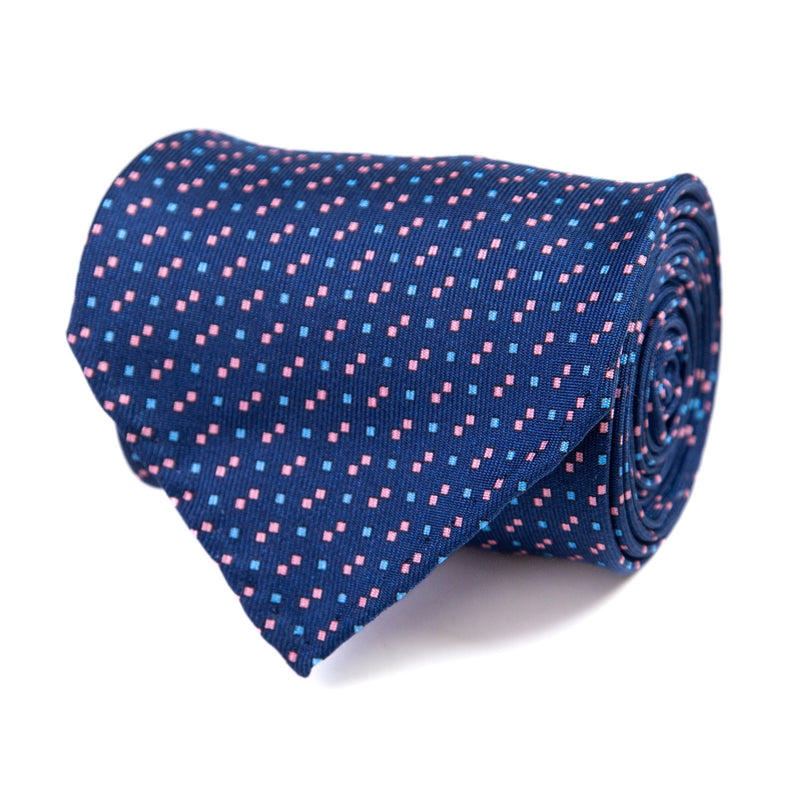 3 FOLD TIE UNLINED   - PURE SILK -  HANDMADE IN ITALY