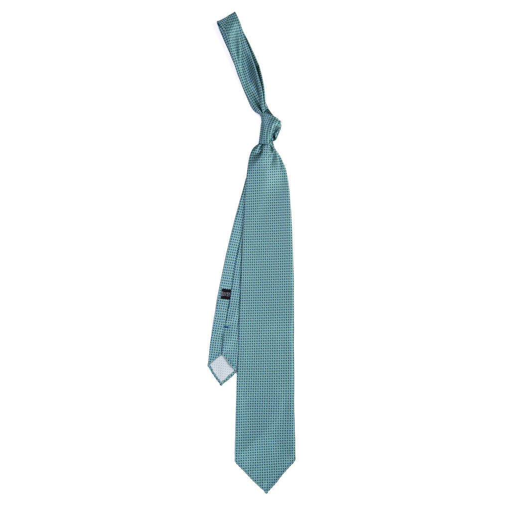 3 FOLD TIE UNLINED   - PURE SILK -  HANDMADE IN ITALY