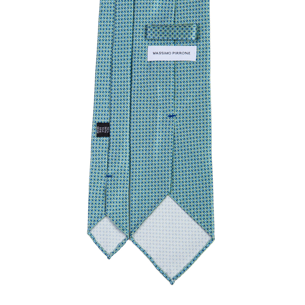 3 FOLD TIE UNLINED   - PURE SILK -  HANDMADE IN ITALY