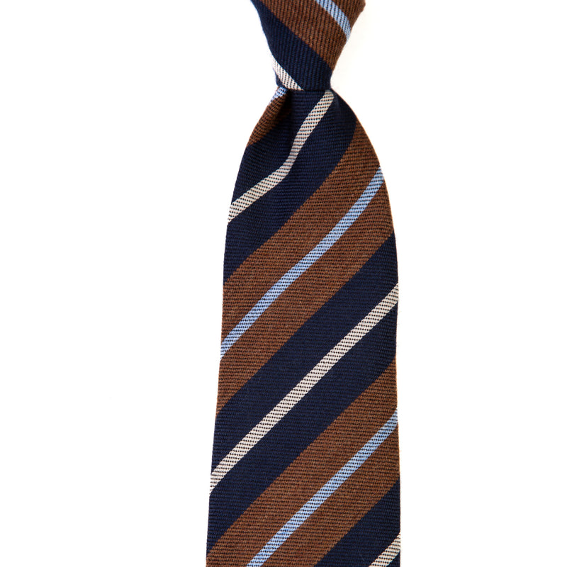 3 FOLD TIE UNLINED  - MIX LANA/ SETA