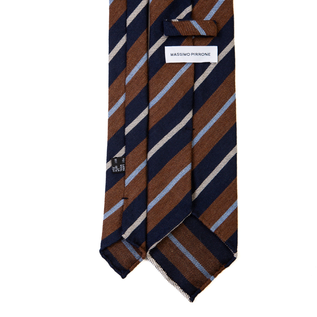 3 FOLD TIE UNLINED  - MIX LANA/ SETA