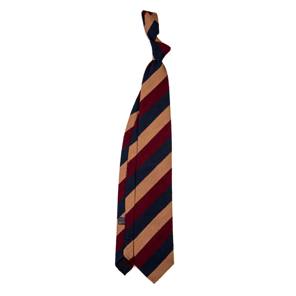 3 FOLD TIE UNLINED  - SHANTUNG SILK