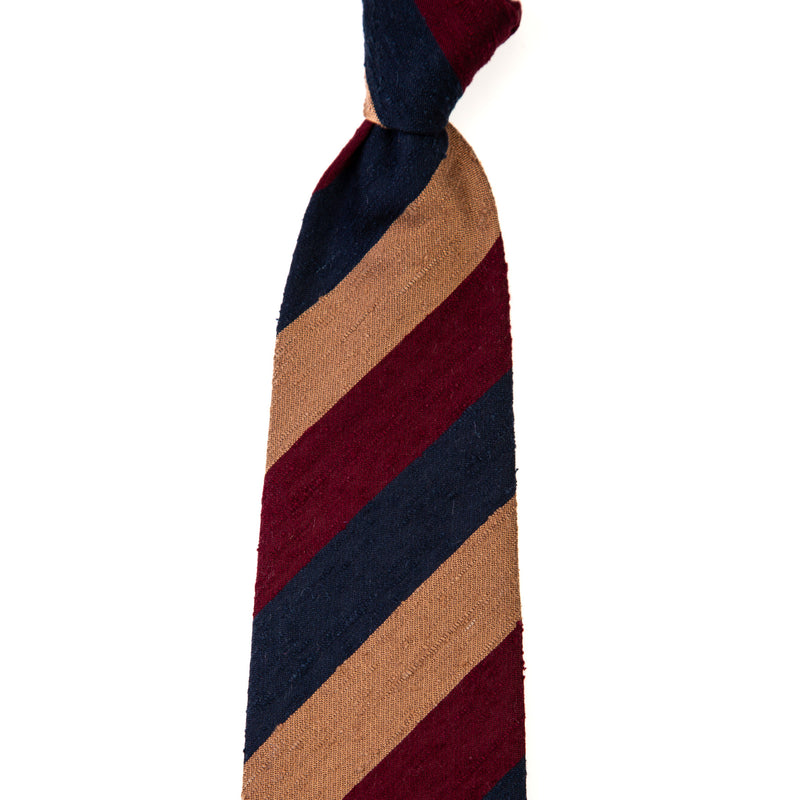 3 FOLD TIE UNLINED  - SHANTUNG SILK