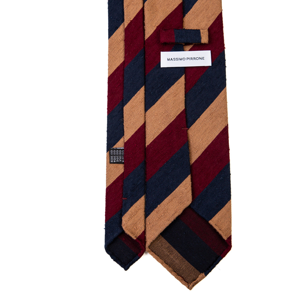 3 FOLD TIE UNLINED  - SHANTUNG SILK