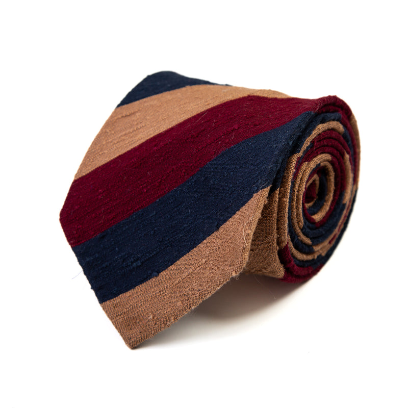 3 FOLD TIE UNLINED  - SHANTUNG SILK