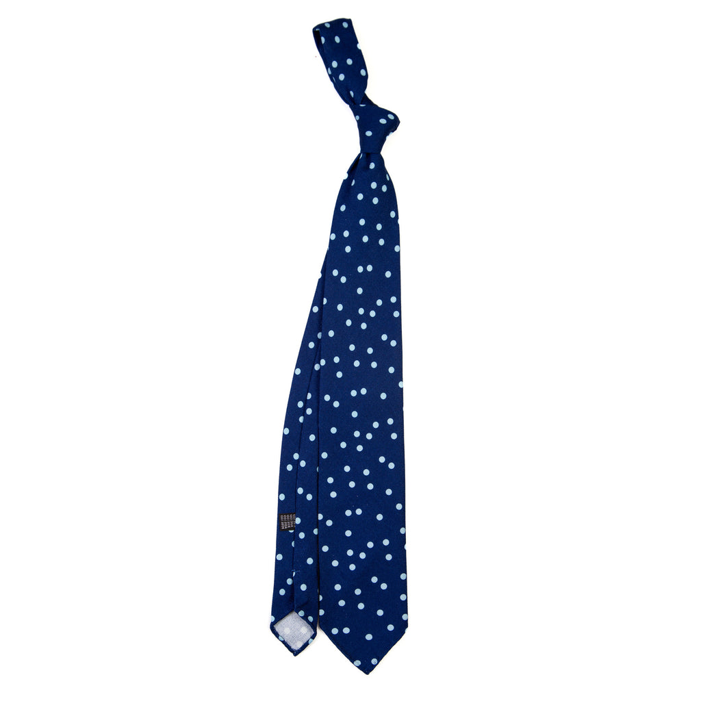 3 FOLD TIE UNLINED  - PURE SILK