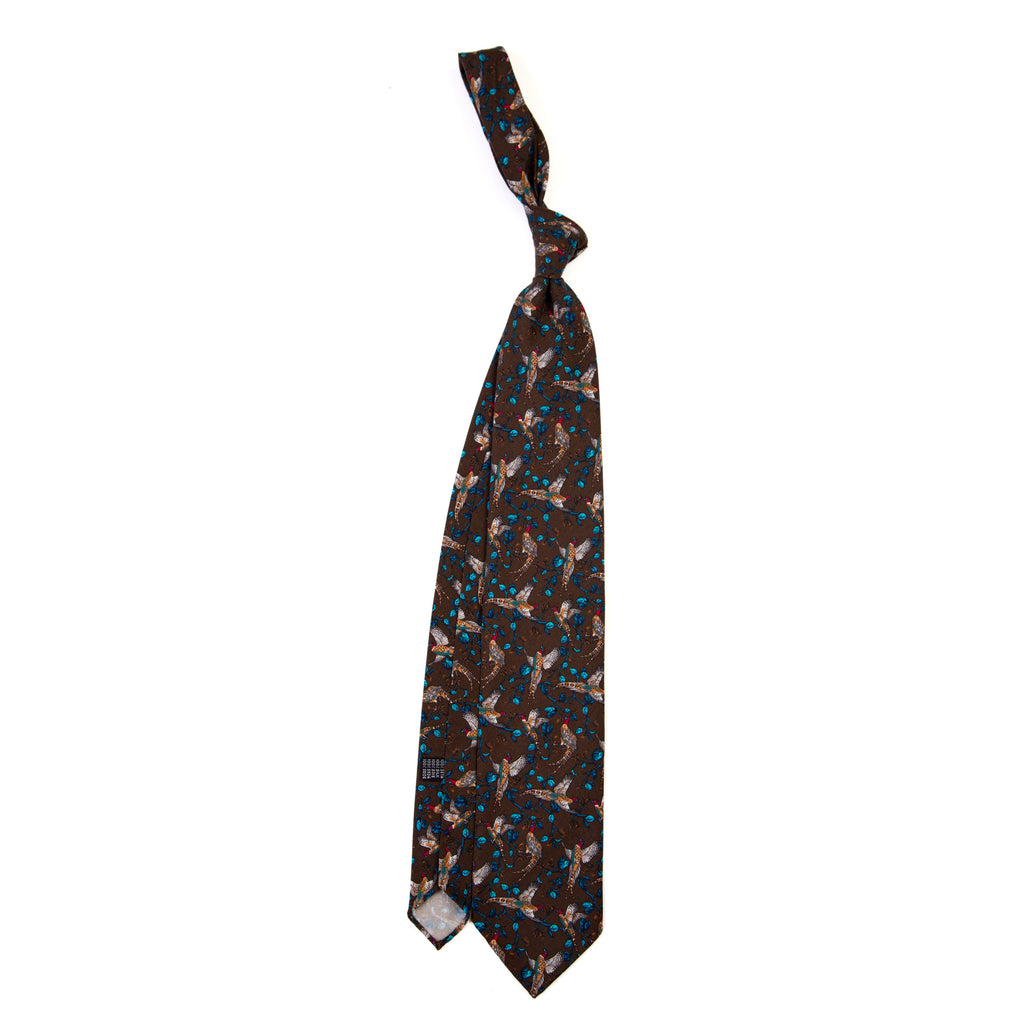 3 FOLD TIE UNLINED  - PURE SILK