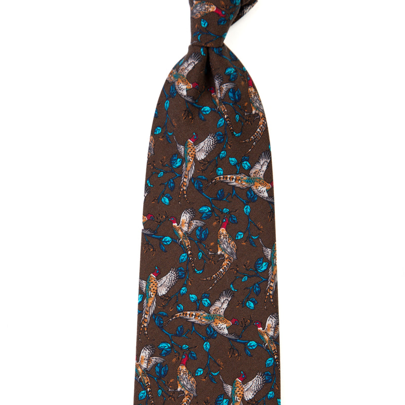 3 FOLD TIE UNLINED  - PURE SILK