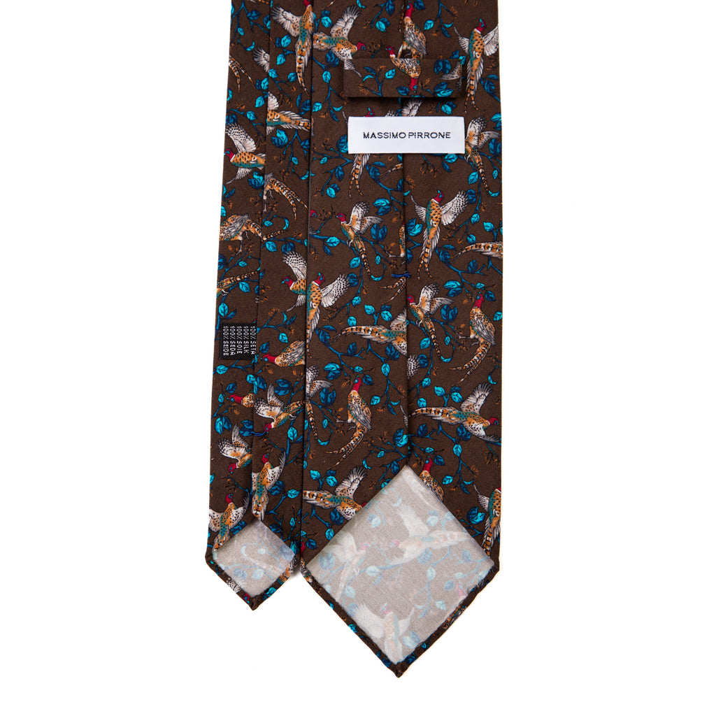 3 FOLD TIE UNLINED  - PURE SILK