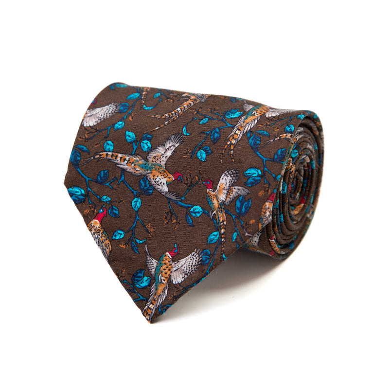 3 FOLD TIE UNLINED  - PURE SILK