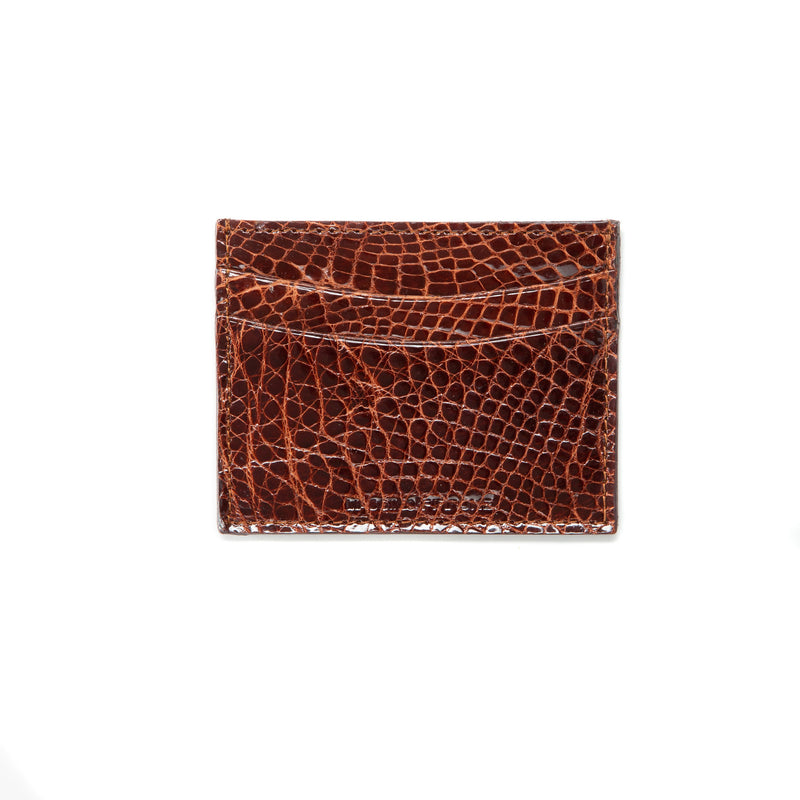 Cardholder  - high quality alligator - Handmade