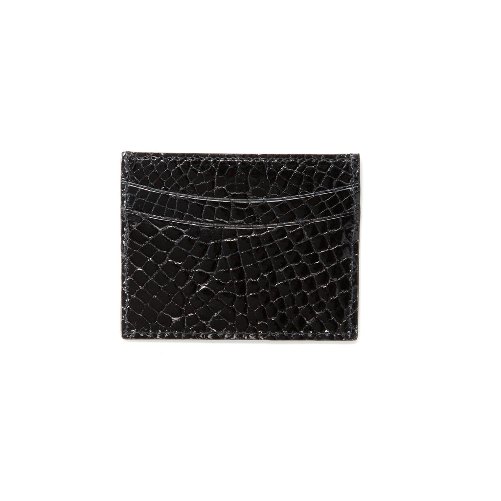 Cardholder  - high quality alligator - Handmade