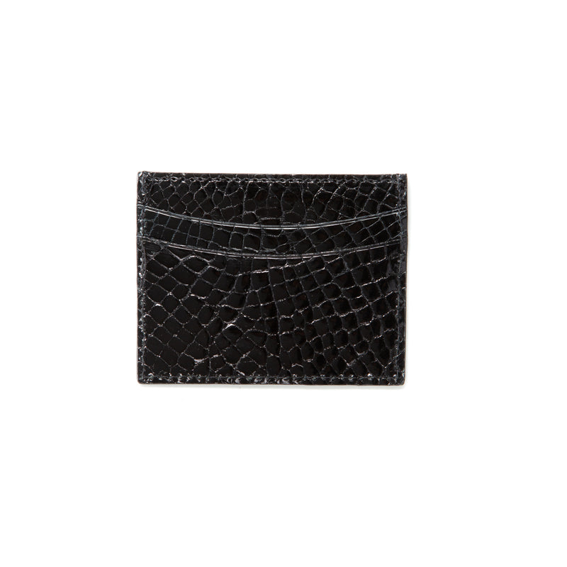 Cardholder  - high quality alligator - Handmade