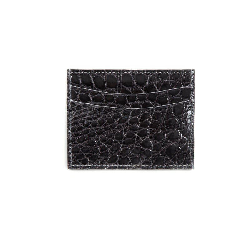 Cardholder  - high quality alligator - Handmade