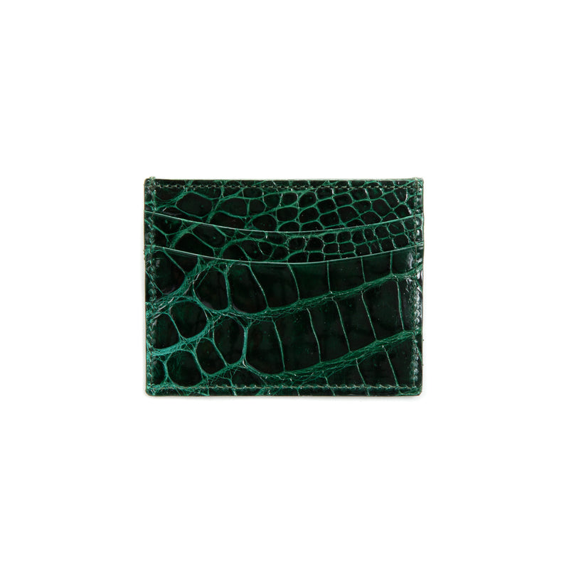Cardholder  - high quality alligator - Handmade