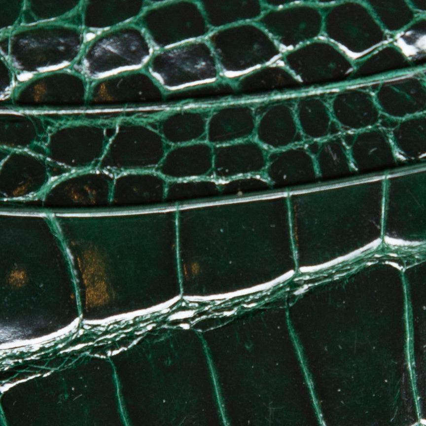 Cardholder  - high quality alligator - Handmade