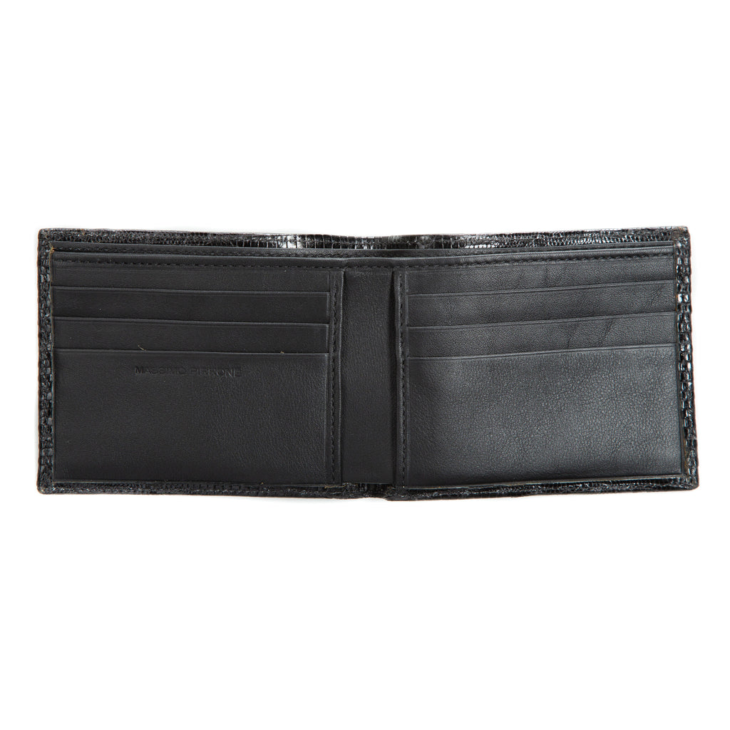 Bifold  wallet High quality Lizard - Handmade